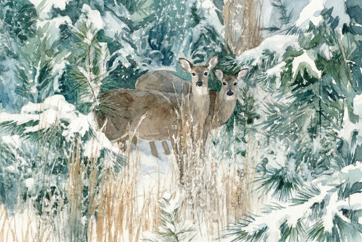 Snow Pines Stillness